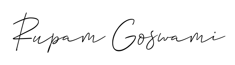 You can use this online signature creator to create a handwritten signature for the name Rupam Goswami. This is the best online autograph maker. Rupam Goswami signature style 2 images and pictures png
