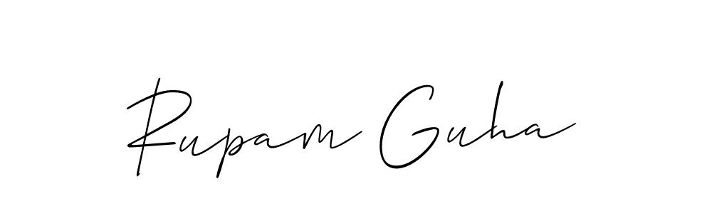 Make a beautiful signature design for name Rupam Guha. With this signature (Allison_Script) style, you can create a handwritten signature for free. Rupam Guha signature style 2 images and pictures png