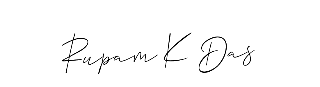 Best and Professional Signature Style for Rupam K Das. Allison_Script Best Signature Style Collection. Rupam K Das signature style 2 images and pictures png