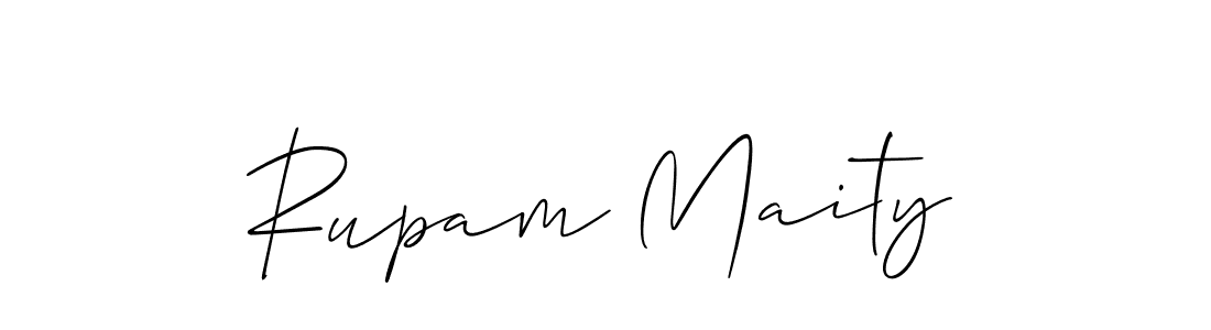 Similarly Allison_Script is the best handwritten signature design. Signature creator online .You can use it as an online autograph creator for name Rupam Maity. Rupam Maity signature style 2 images and pictures png