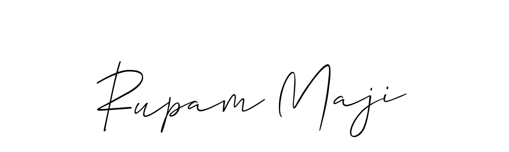 How to make Rupam Maji signature? Allison_Script is a professional autograph style. Create handwritten signature for Rupam Maji name. Rupam Maji signature style 2 images and pictures png