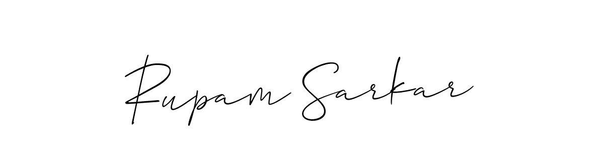 Design your own signature with our free online signature maker. With this signature software, you can create a handwritten (Allison_Script) signature for name Rupam Sarkar. Rupam Sarkar signature style 2 images and pictures png