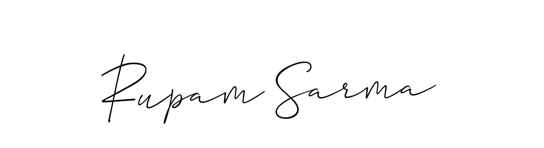 if you are searching for the best signature style for your name Rupam Sarma. so please give up your signature search. here we have designed multiple signature styles  using Allison_Script. Rupam Sarma signature style 2 images and pictures png