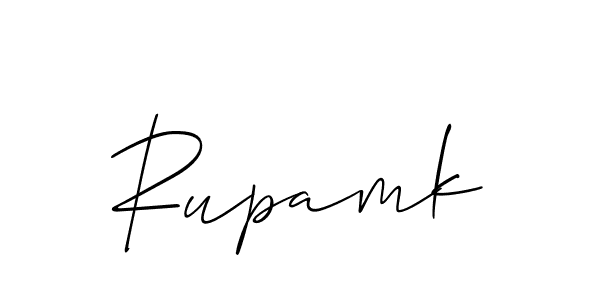 Create a beautiful signature design for name Rupamk. With this signature (Allison_Script) fonts, you can make a handwritten signature for free. Rupamk signature style 2 images and pictures png