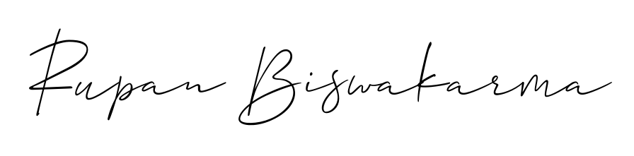 A timeless handwritten aesthetic for Rupan Biswakarma. The Allison_Script font gives your signature a handcrafted feel with natural curves. Rupan Biswakarma signature style 2 images and pictures png