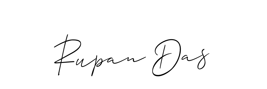 The best way (Allison_Script) to make a short signature is to pick only two or three words in your name. The name Rupan Das include a total of six letters. For converting this name. Rupan Das signature style 2 images and pictures png