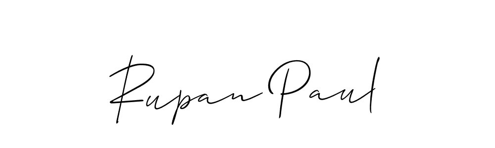 How to make Rupan Paul signature? Allison_Script is a professional autograph style. Create handwritten signature for Rupan Paul name. Rupan Paul signature style 2 images and pictures png