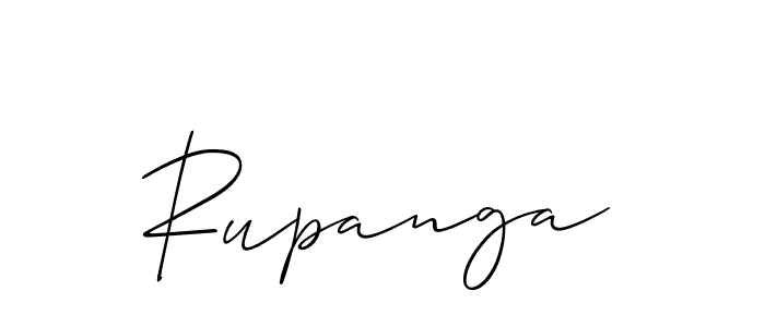 Create a beautiful signature design for name Rupanga. With this signature (Allison_Script) fonts, you can make a handwritten signature for free. Rupanga signature style 2 images and pictures png