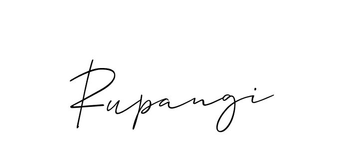 You should practise on your own different ways (Allison_Script) to write your name (Rupangi) in signature. don't let someone else do it for you. Rupangi signature style 2 images and pictures png