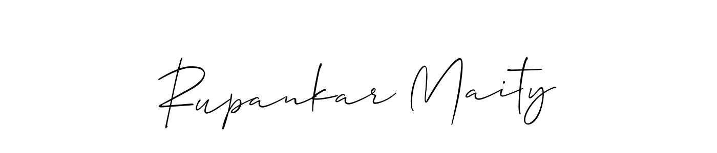 How to make Rupankar Maity name signature. Use Allison_Script style for creating short signs online. This is the latest handwritten sign. Rupankar Maity signature style 2 images and pictures png