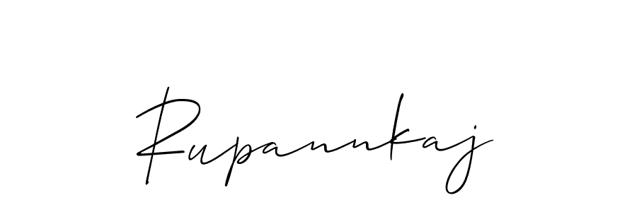 How to make Rupannkaj signature? Allison_Script is a professional autograph style. Create handwritten signature for Rupannkaj name. Rupannkaj signature style 2 images and pictures png