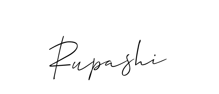 The best way (Allison_Script) to make a short signature is to pick only two or three words in your name. The name Rupashi include a total of six letters. For converting this name. Rupashi signature style 2 images and pictures png