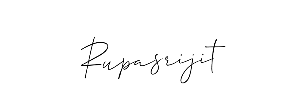 Create a beautiful signature design for name Rupasrijit. With this signature (Allison_Script) fonts, you can make a handwritten signature for free. Rupasrijit signature style 2 images and pictures png
