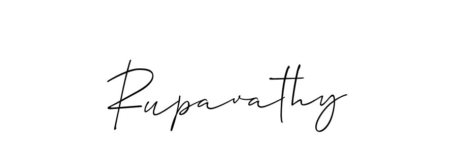 You should practise on your own different ways (Allison_Script) to write your name (Rupavathy) in signature. don't let someone else do it for you. Rupavathy signature style 2 images and pictures png