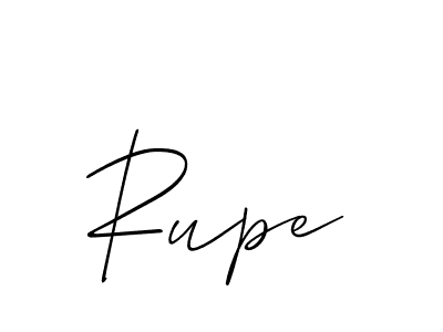 How to make Rupe name signature. Use Allison_Script style for creating short signs online. This is the latest handwritten sign. Rupe signature style 2 images and pictures png