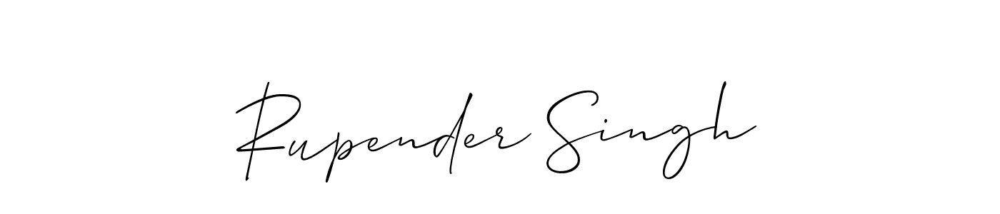 How to Draw Rupender Singh signature style? Allison_Script is a latest design signature styles for name Rupender Singh. Rupender Singh signature style 2 images and pictures png