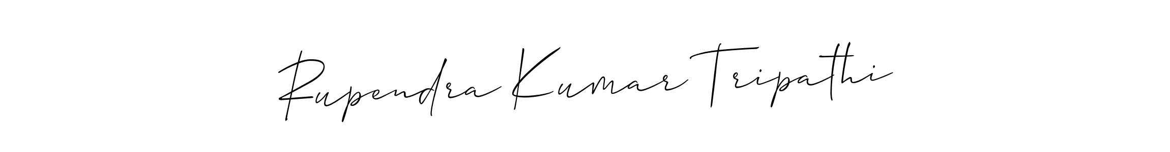 How to make Rupendra Kumar Tripathi signature? Allison_Script is a professional autograph style. Create handwritten signature for Rupendra Kumar Tripathi name. Rupendra Kumar Tripathi signature style 2 images and pictures png