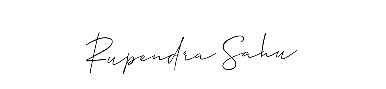 Use a signature maker to create a handwritten signature online. With this signature software, you can design (Allison_Script) your own signature for name Rupendra Sahu. Rupendra Sahu signature style 2 images and pictures png