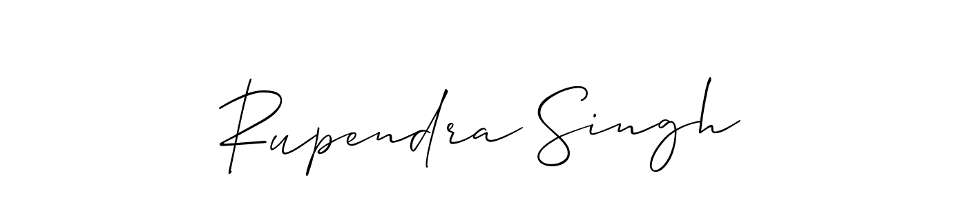 The best way (Allison_Script) to make a short signature is to pick only two or three words in your name. The name Rupendra Singh include a total of six letters. For converting this name. Rupendra Singh signature style 2 images and pictures png