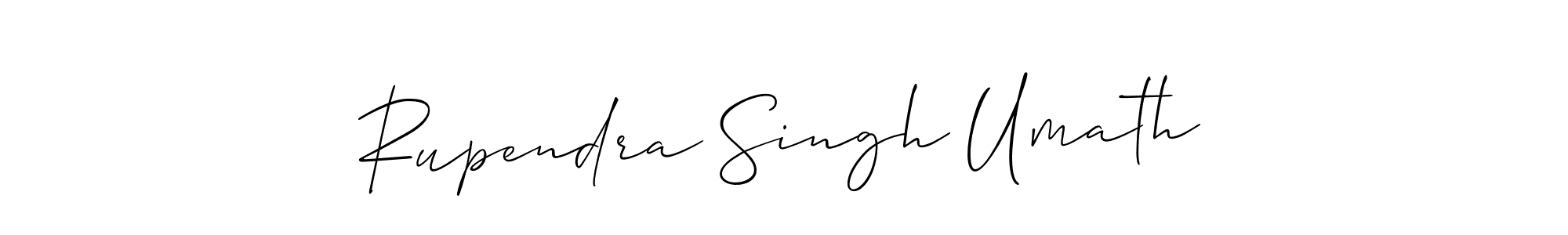 How to make Rupendra Singh Umath name signature. Use Allison_Script style for creating short signs online. This is the latest handwritten sign. Rupendra Singh Umath signature style 2 images and pictures png