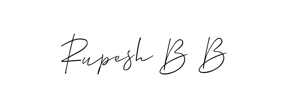 Rupesh B B stylish signature style. Best Handwritten Sign (Allison_Script) for my name. Handwritten Signature Collection Ideas for my name Rupesh B B. Rupesh B B signature style 2 images and pictures png