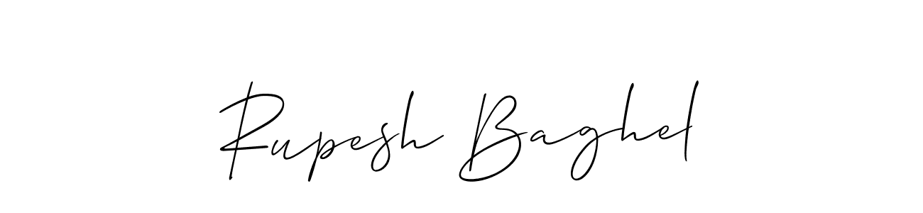 Rupesh Baghel stylish signature style. Best Handwritten Sign (Allison_Script) for my name. Handwritten Signature Collection Ideas for my name Rupesh Baghel. Rupesh Baghel signature style 2 images and pictures png