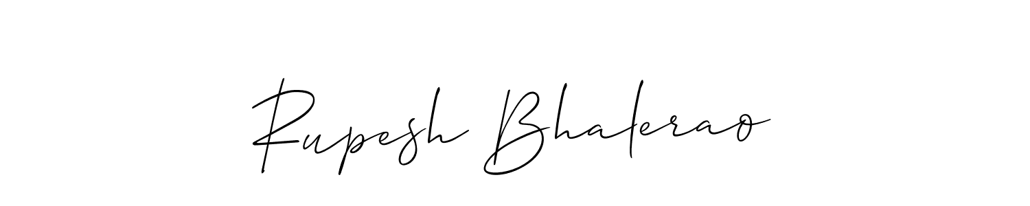 How to make Rupesh Bhalerao name signature. Use Allison_Script style for creating short signs online. This is the latest handwritten sign. Rupesh Bhalerao signature style 2 images and pictures png