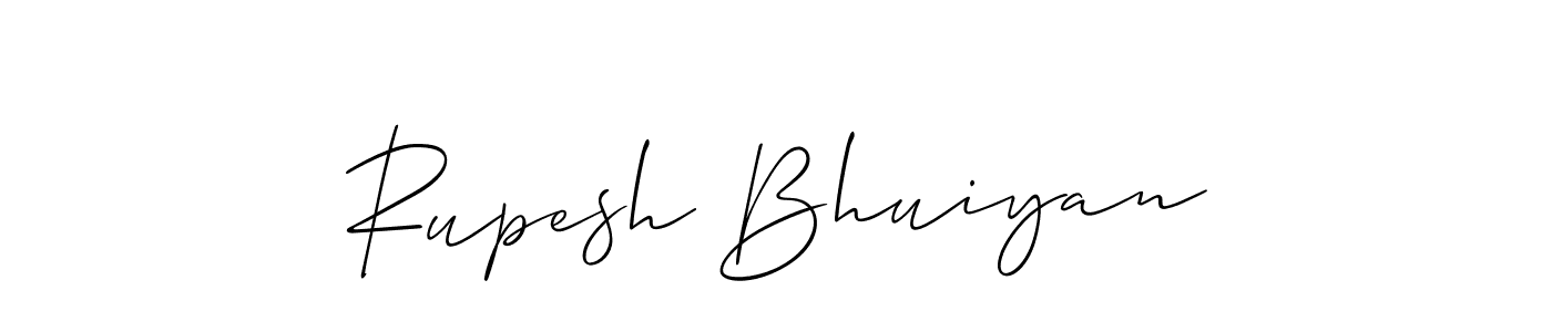 The best way (Allison_Script) to make a short signature is to pick only two or three words in your name. The name Rupesh Bhuiyan include a total of six letters. For converting this name. Rupesh Bhuiyan signature style 2 images and pictures png