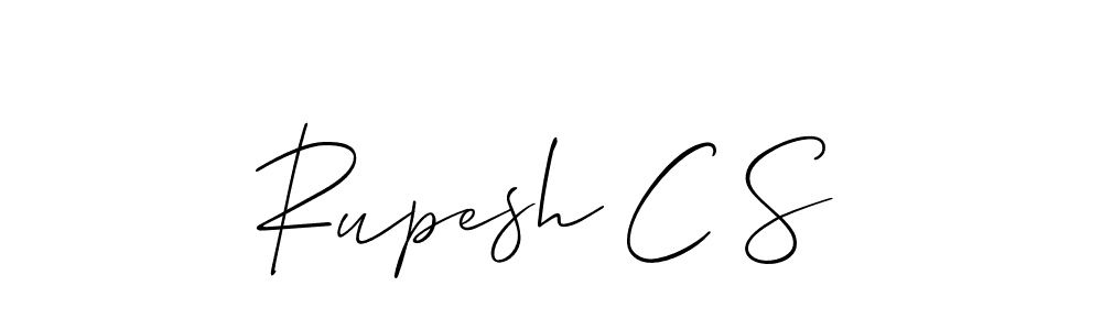 Best and Professional Signature Style for Rupesh C S. Allison_Script Best Signature Style Collection. Rupesh C S signature style 2 images and pictures png