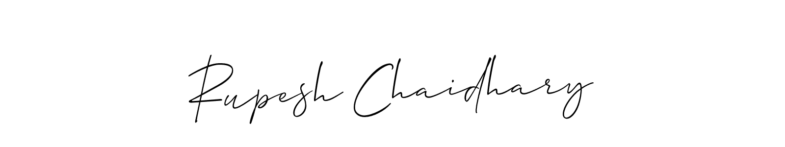 This is the best signature style for the Rupesh Chaidhary name. Also you like these signature font (Allison_Script). Mix name signature. Rupesh Chaidhary signature style 2 images and pictures png