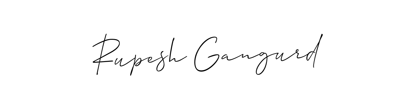 Make a beautiful signature design for name Rupesh Gangurd. Use this online signature maker to create a handwritten signature for free. Rupesh Gangurd signature style 2 images and pictures png