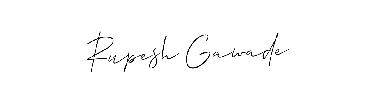 Make a beautiful signature design for name Rupesh Gawade. With this signature (Allison_Script) style, you can create a handwritten signature for free. Rupesh Gawade signature style 2 images and pictures png