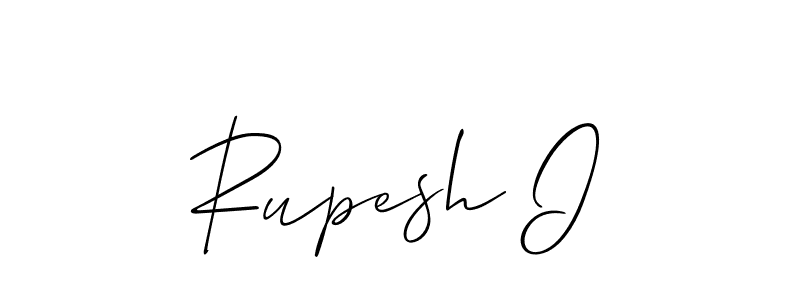 Make a beautiful signature design for name Rupesh I. With this signature (Allison_Script) style, you can create a handwritten signature for free. Rupesh I signature style 2 images and pictures png
