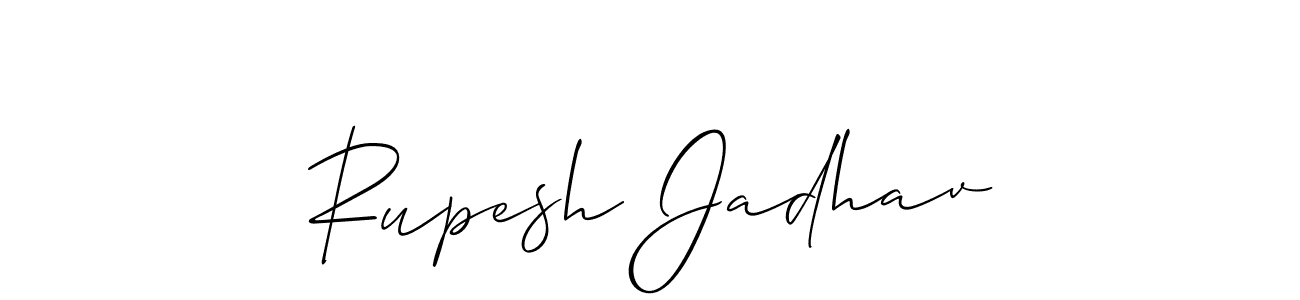 Make a short Rupesh Jadhav signature style. Manage your documents anywhere anytime using Allison_Script. Create and add eSignatures, submit forms, share and send files easily. Rupesh Jadhav signature style 2 images and pictures png