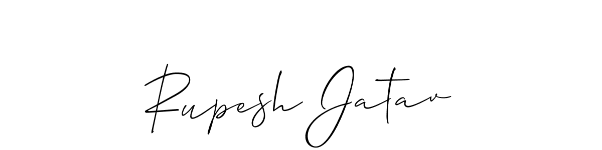 You should practise on your own different ways (Allison_Script) to write your name (Rupesh Jatav) in signature. don't let someone else do it for you. Rupesh Jatav signature style 2 images and pictures png