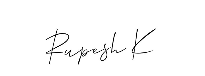 Once you've used our free online signature maker to create your best signature Allison_Script style, it's time to enjoy all of the benefits that Rupesh K name signing documents. Rupesh K signature style 2 images and pictures png