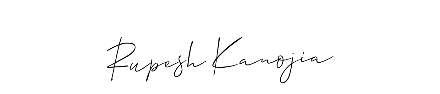 Create a beautiful signature design for name Rupesh Kanojia. With this signature (Allison_Script) fonts, you can make a handwritten signature for free. Rupesh Kanojia signature style 2 images and pictures png