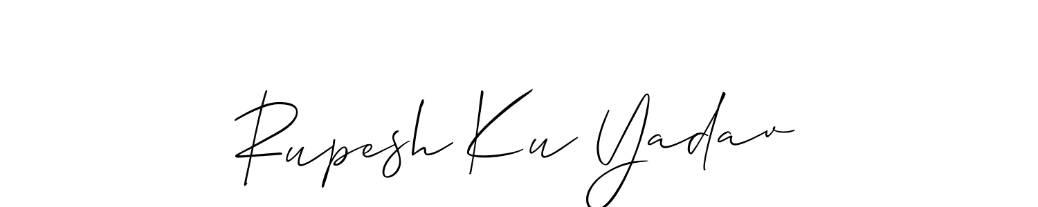 How to Draw Rupesh Ku Yadav signature style? Allison_Script is a latest design signature styles for name Rupesh Ku Yadav. Rupesh Ku Yadav signature style 2 images and pictures png