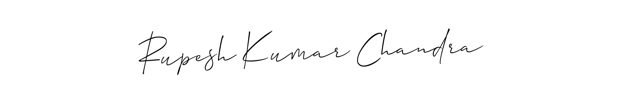 Create a beautiful signature design for name Rupesh Kumar Chandra. With this signature (Allison_Script) fonts, you can make a handwritten signature for free. Rupesh Kumar Chandra signature style 2 images and pictures png