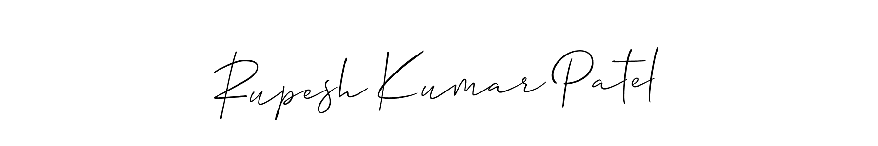 Design your own signature with our free online signature maker. With this signature software, you can create a handwritten (Allison_Script) signature for name Rupesh Kumar Patel. Rupesh Kumar Patel signature style 2 images and pictures png