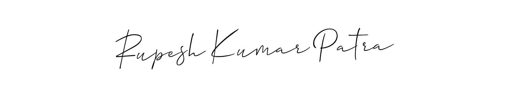 Use a signature maker to create a handwritten signature online. With this signature software, you can design (Allison_Script) your own signature for name Rupesh Kumar Patra. Rupesh Kumar Patra signature style 2 images and pictures png