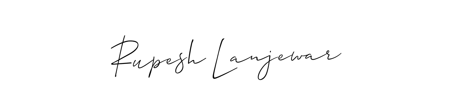 It looks lik you need a new signature style for name Rupesh Lanjewar. Design unique handwritten (Allison_Script) signature with our free signature maker in just a few clicks. Rupesh Lanjewar signature style 2 images and pictures png