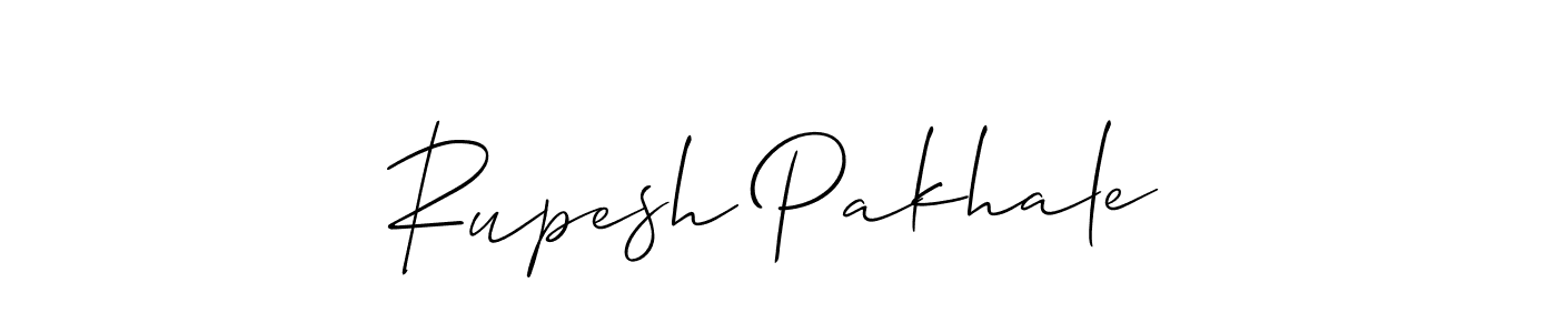Similarly Allison_Script is the best handwritten signature design. Signature creator online .You can use it as an online autograph creator for name Rupesh Pakhale. Rupesh Pakhale signature style 2 images and pictures png