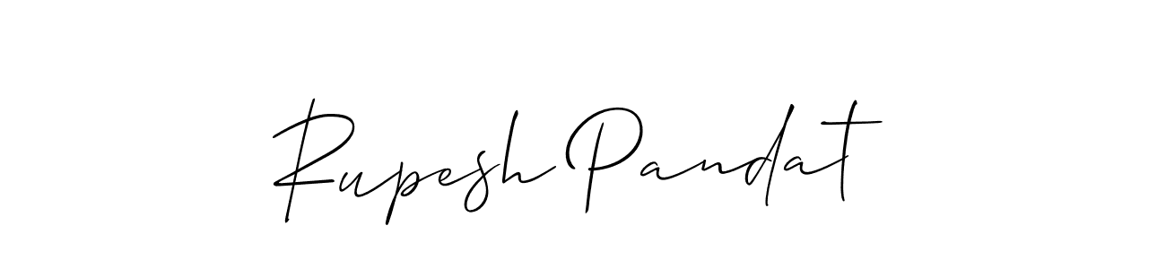 Make a short Rupesh Pandat signature style. Manage your documents anywhere anytime using Allison_Script. Create and add eSignatures, submit forms, share and send files easily. Rupesh Pandat signature style 2 images and pictures png