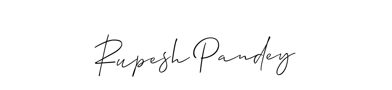 Design your own signature with our free online signature maker. With this signature software, you can create a handwritten (Allison_Script) signature for name Rupesh Pandey. Rupesh Pandey signature style 2 images and pictures png
