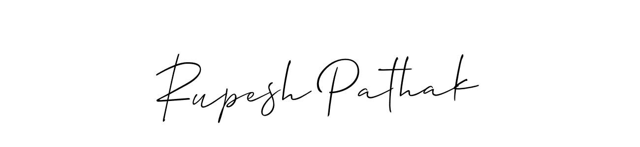 Similarly Allison_Script is the best handwritten signature design. Signature creator online .You can use it as an online autograph creator for name Rupesh Pathak. Rupesh Pathak signature style 2 images and pictures png