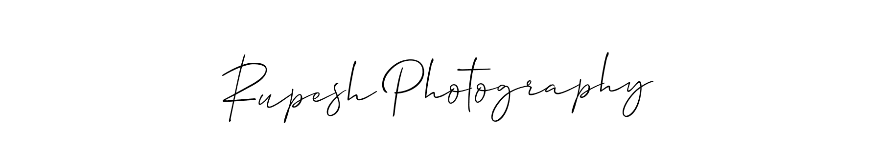 It looks lik you need a new signature style for name Rupesh Photography. Design unique handwritten (Allison_Script) signature with our free signature maker in just a few clicks. Rupesh Photography signature style 2 images and pictures png