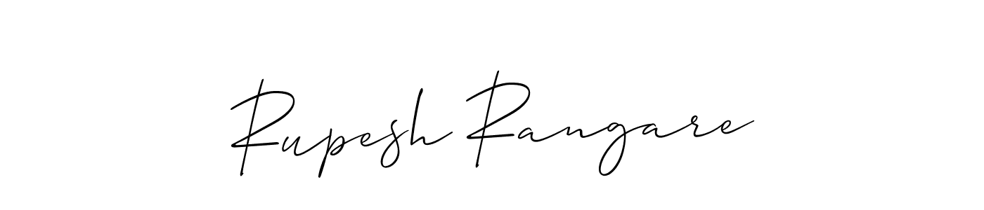 Similarly Allison_Script is the best handwritten signature design. Signature creator online .You can use it as an online autograph creator for name Rupesh Rangare. Rupesh Rangare signature style 2 images and pictures png