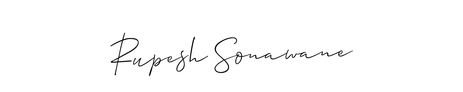 Make a beautiful signature design for name Rupesh Sonawane. With this signature (Allison_Script) style, you can create a handwritten signature for free. Rupesh Sonawane signature style 2 images and pictures png