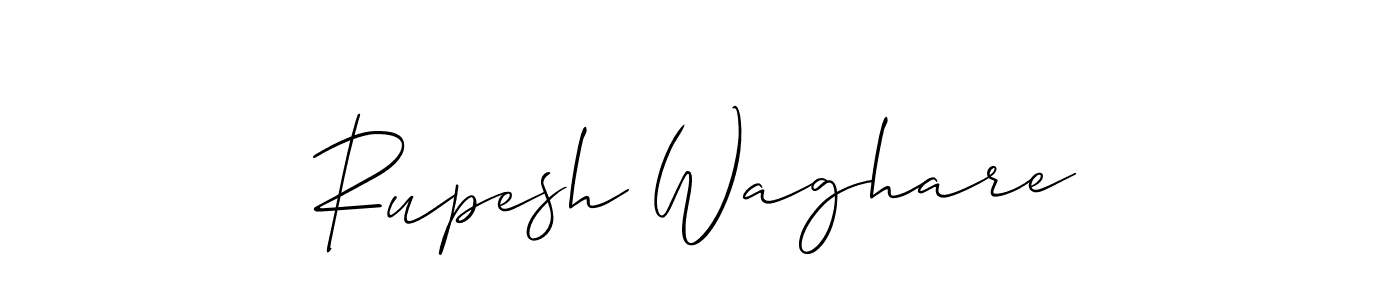 if you are searching for the best signature style for your name Rupesh Waghare. so please give up your signature search. here we have designed multiple signature styles  using Allison_Script. Rupesh Waghare signature style 2 images and pictures png